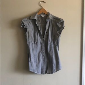 Mango short sleeve button up